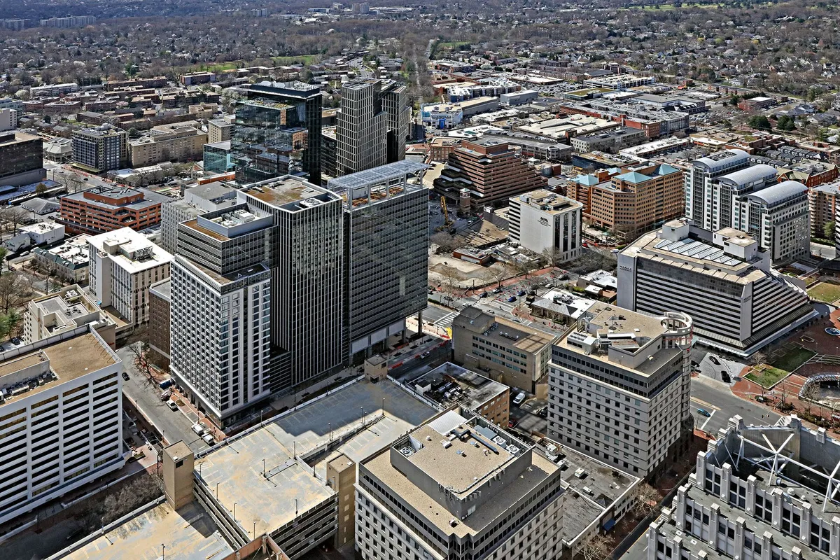 Downtown Bethesda Maryland skyline